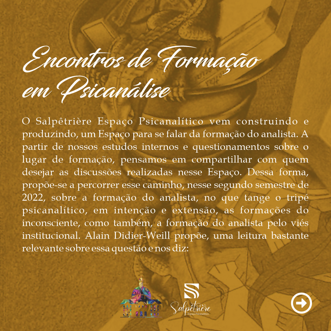 Read more about the article Encontros de Formação em Psicanálise