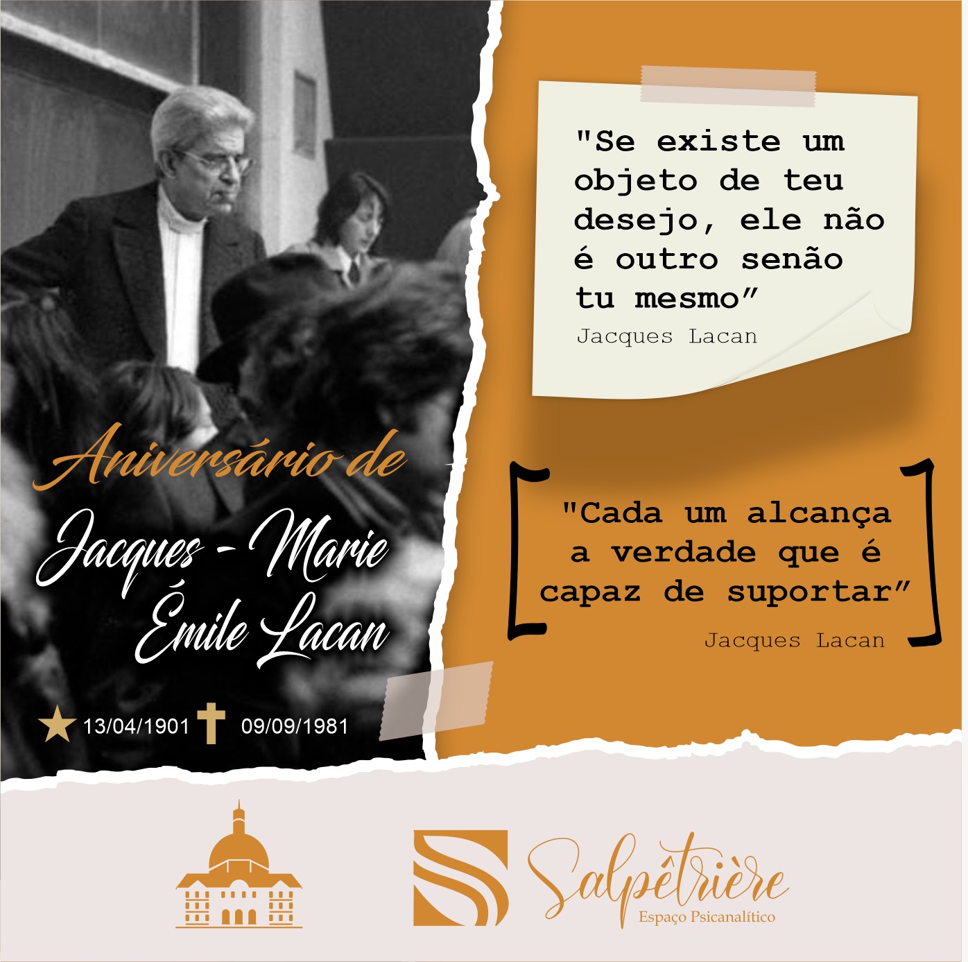 Read more about the article Aniversário de Jacques Lacan – 13/04/1901