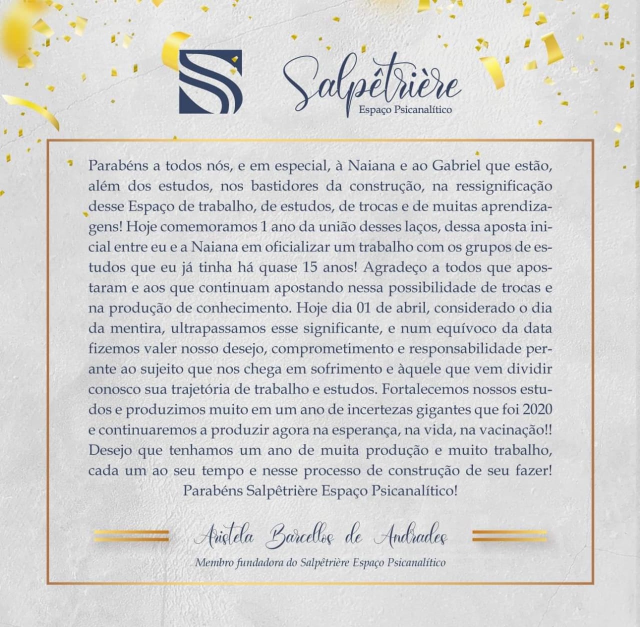 Read more about the article Aniversário do Salpe – 1 ano